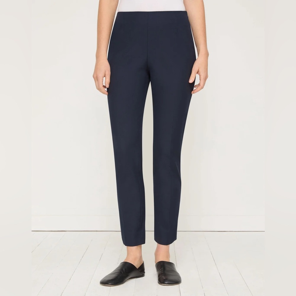 Lafayette 148 New York NWT Techno Stretch Stanton Pants In Navy Women’s Sz 14